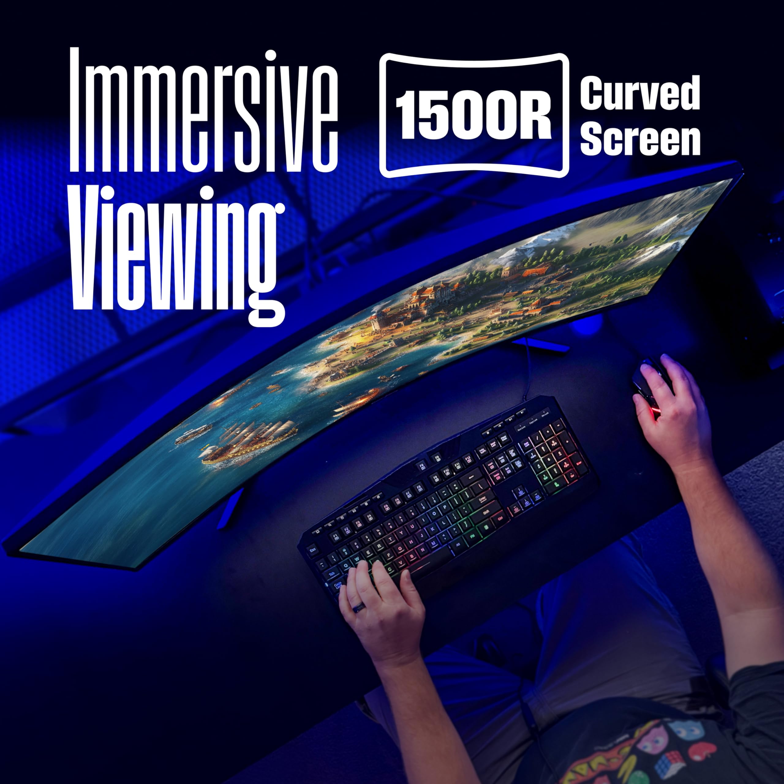 Amazon.com: Westinghouse 34 Inch Curved Gaming Monitor, 2K Ultra